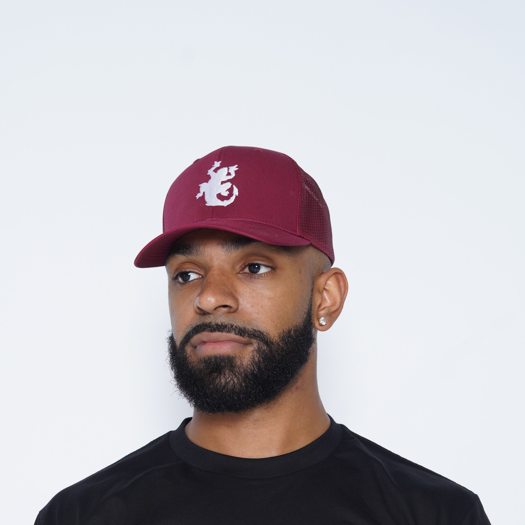 Burgandy Hat & Logo Sweatshirt Drop