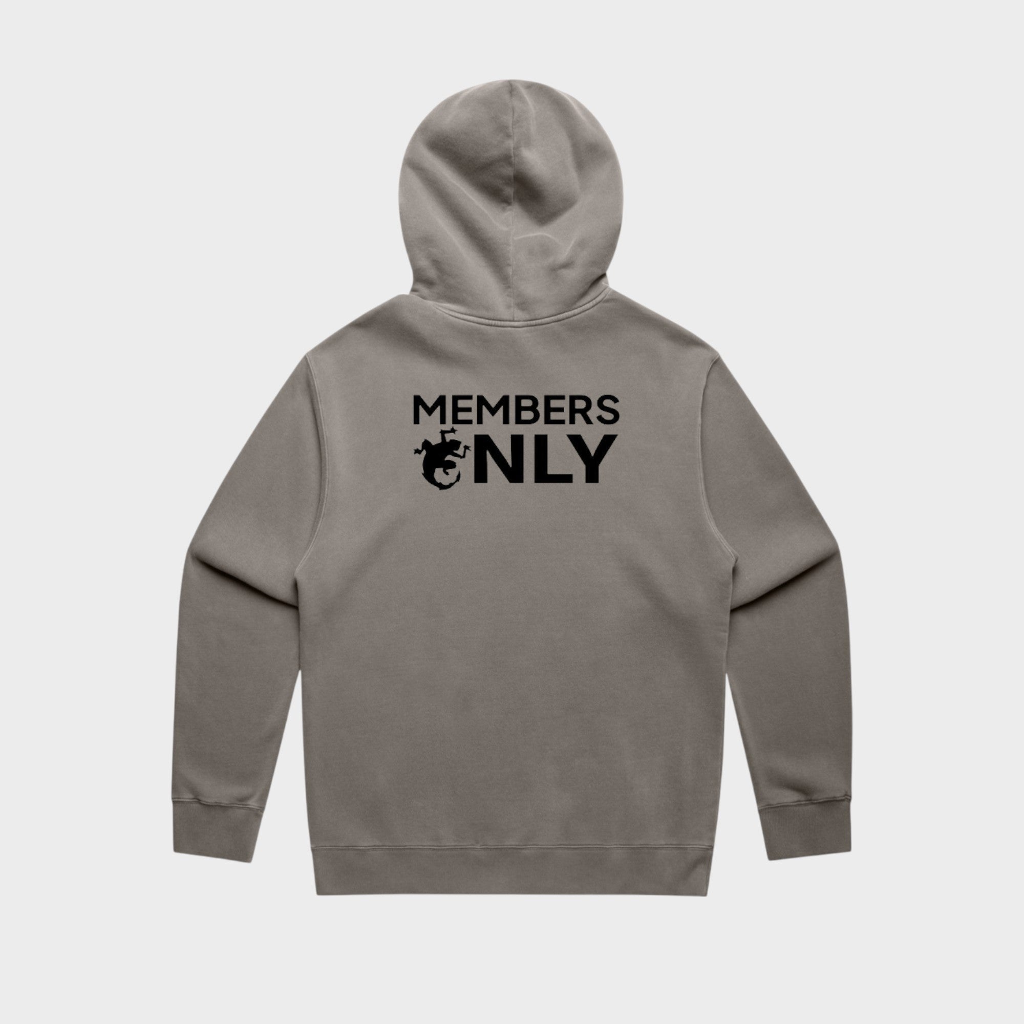 Members Only Hoodie & Tan Logo Hat Drops