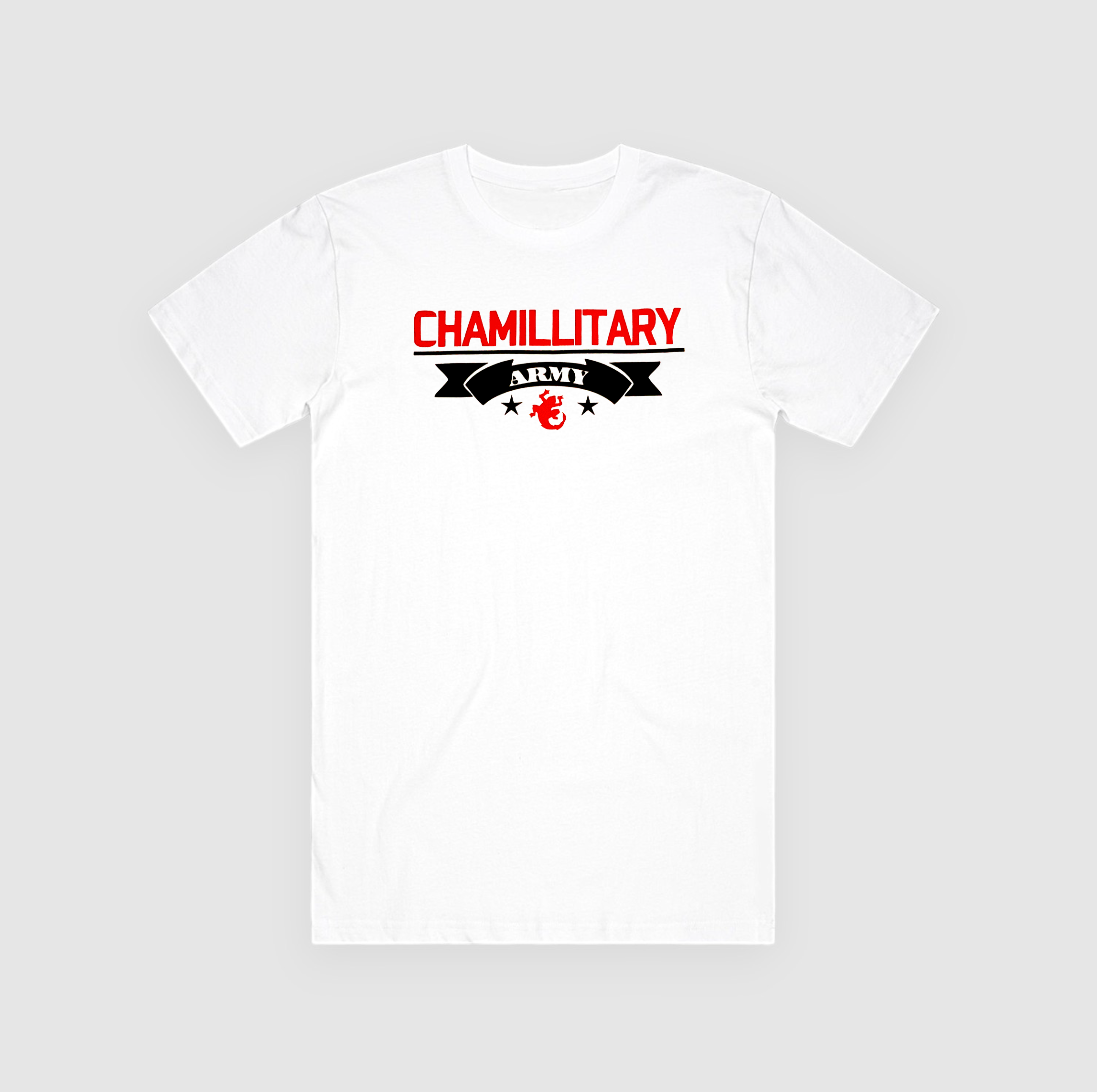 ChamillitaryArmyTShirt_White_Red.png