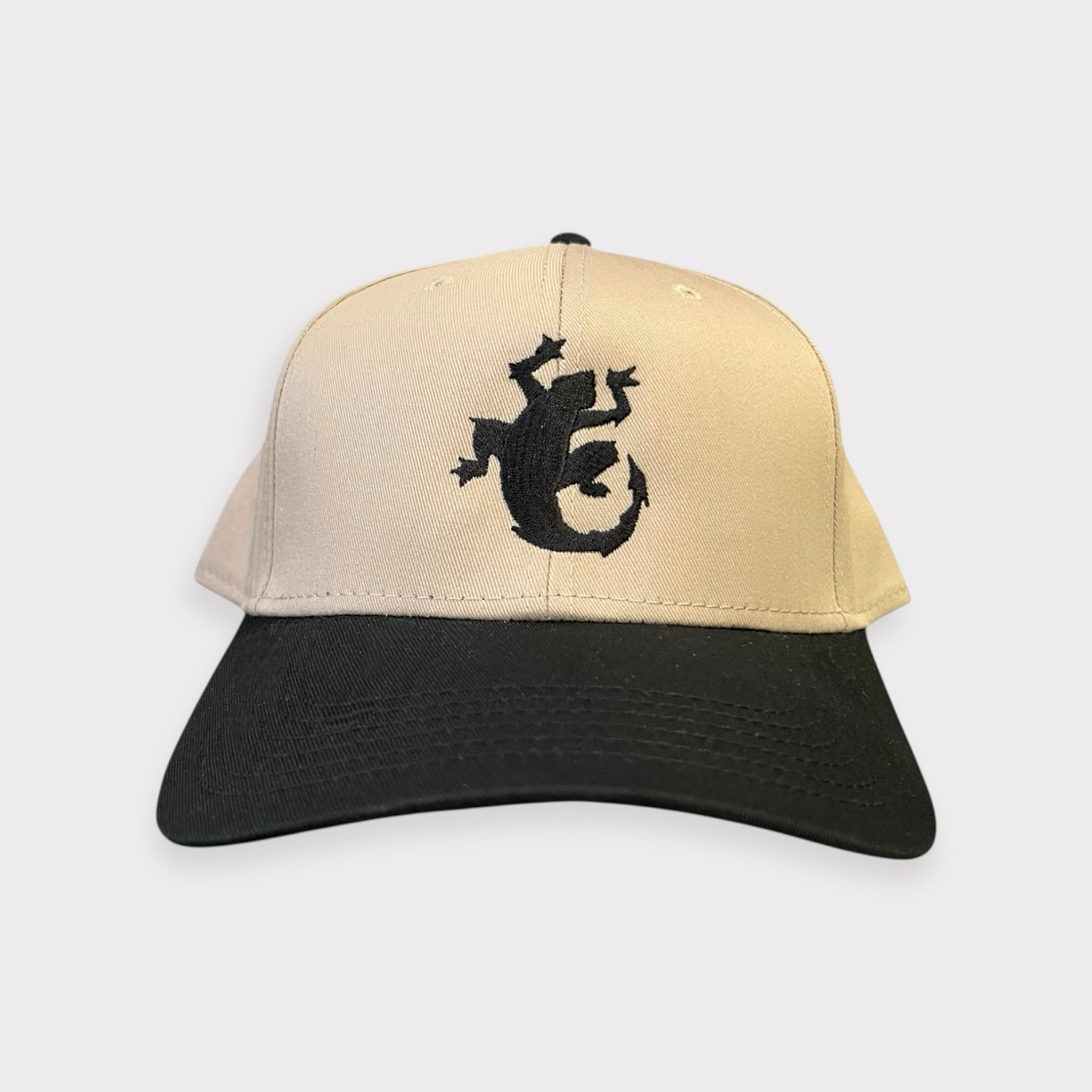 Khaki &amp; Black Chamillitary Logo Hat